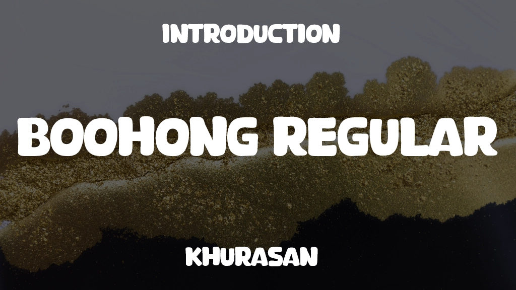 Boohong Regular Font Sample Image 1