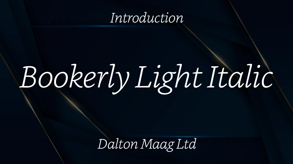 Bookerly Light Italic Font Sample Image 1