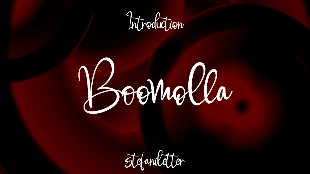 Boomolla Font Sample Image 1