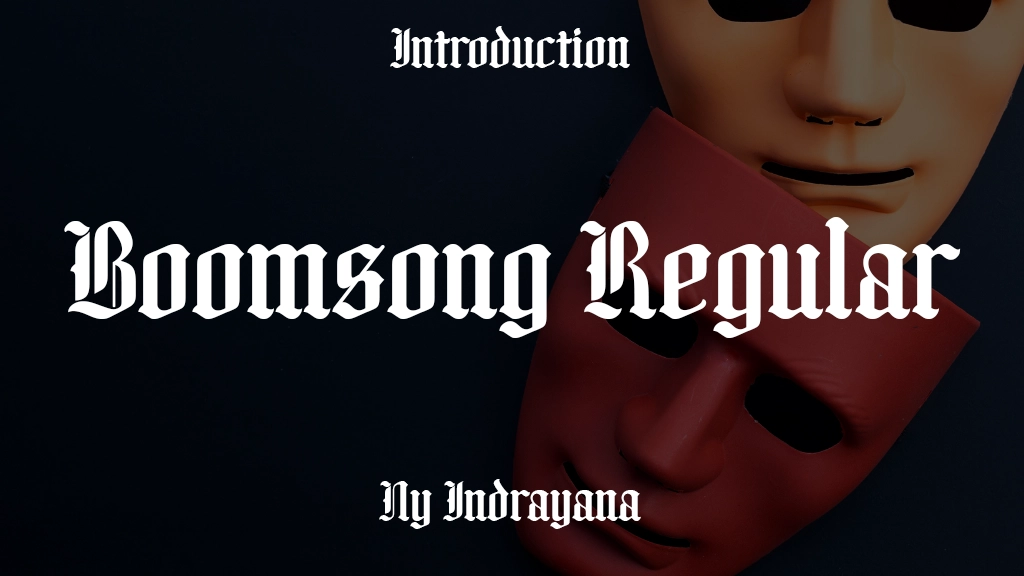 Boomsong Regular Font Sample Image 1