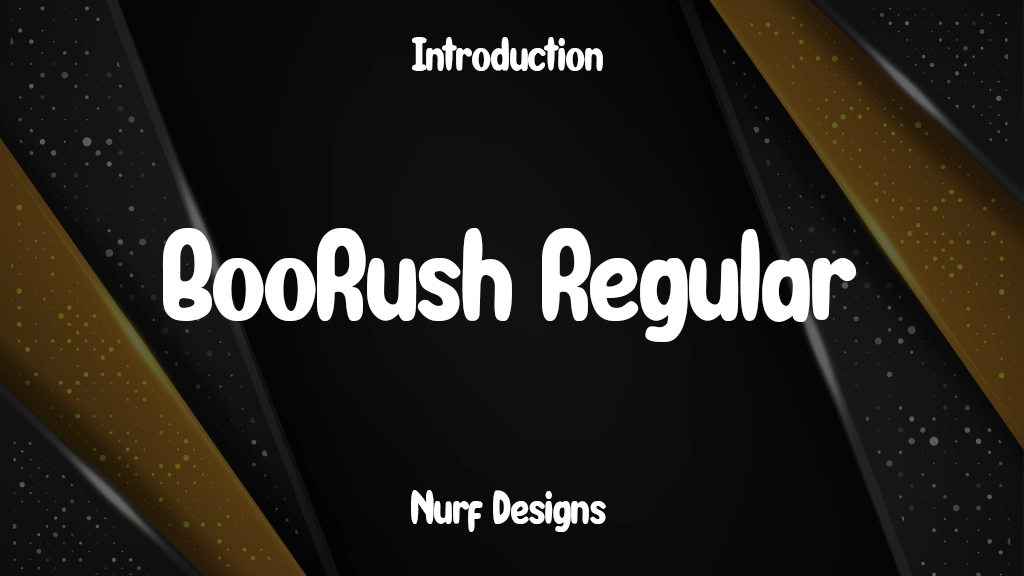 BooRush Regular Font Sample Image 1