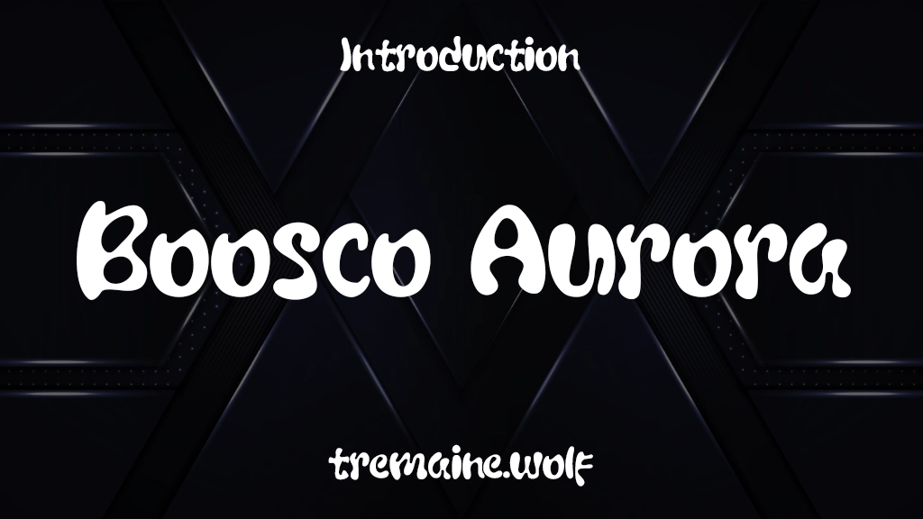 Boosco Aurora Font Sample Image 1