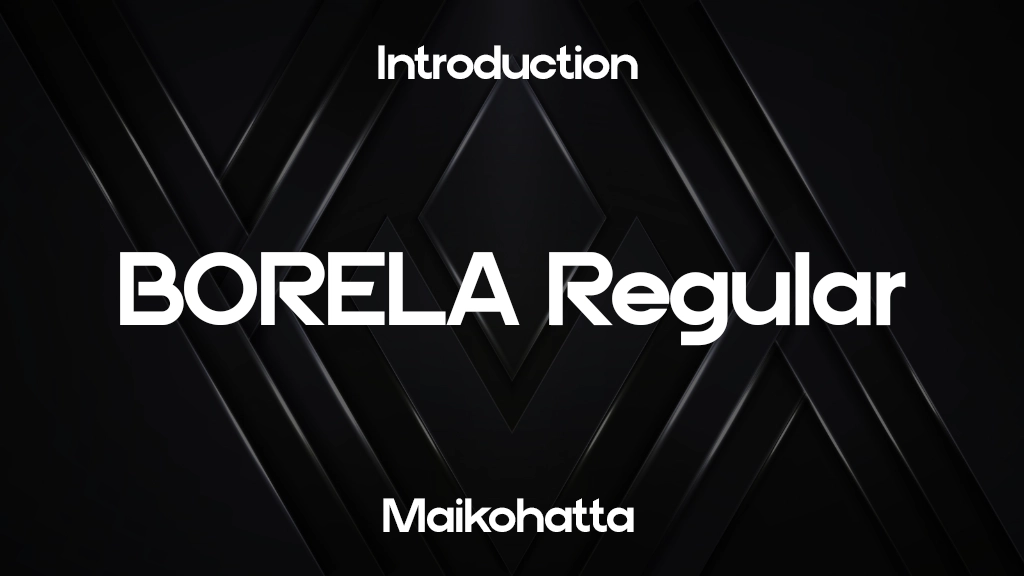 BORELA Regular Font Sample Image 1