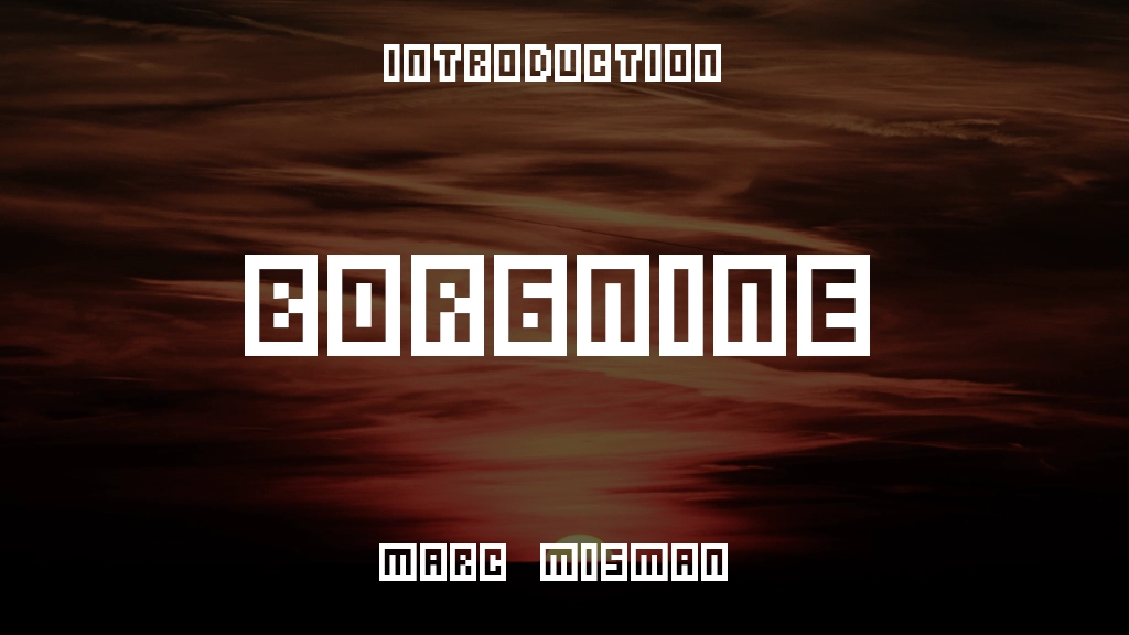 Borgnine Font Sample Image 1