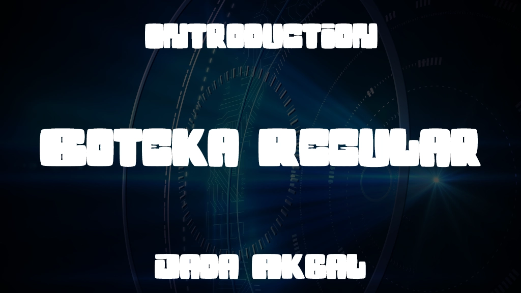 Boteka Regular Font Sample Image 1