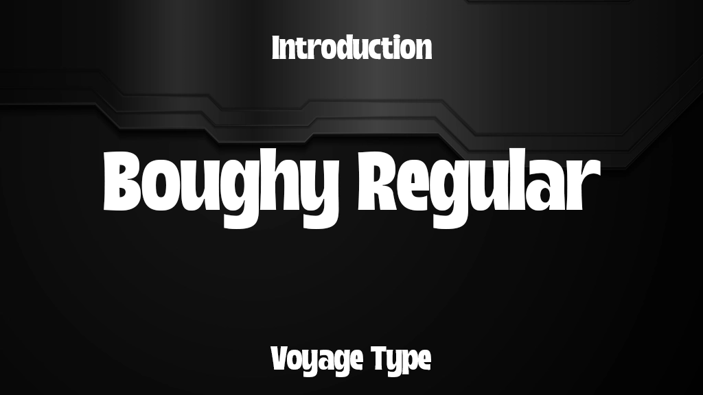 Boughy Free Regular Font Sample Image 1