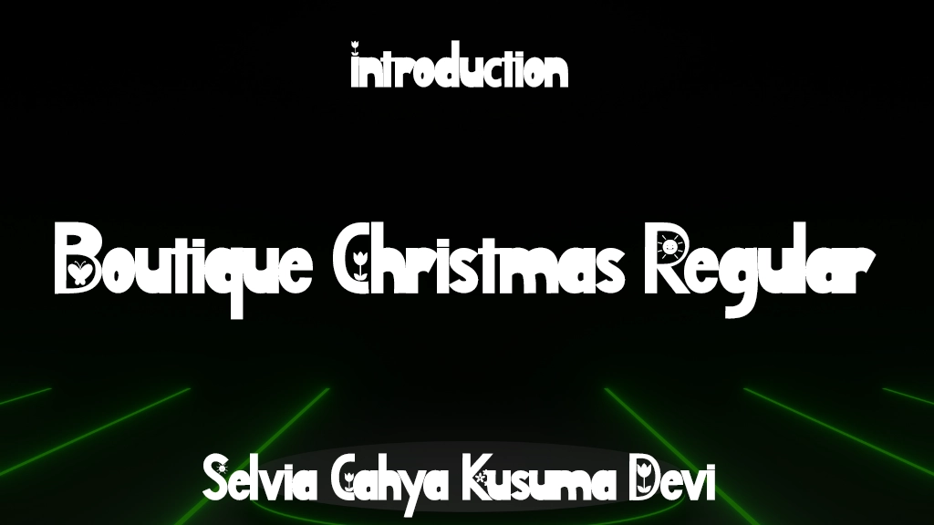 Boutique Christmas Regular Font Sample Image 1