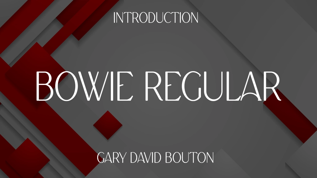 Bowie Regular Font Sample Image 1