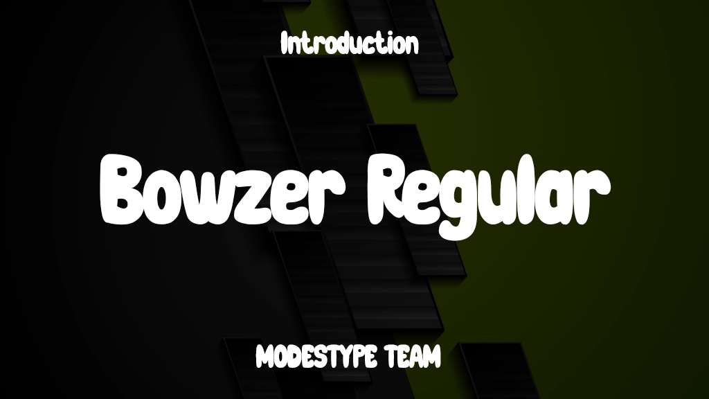 Bowzer Regular Font Sample Image 1