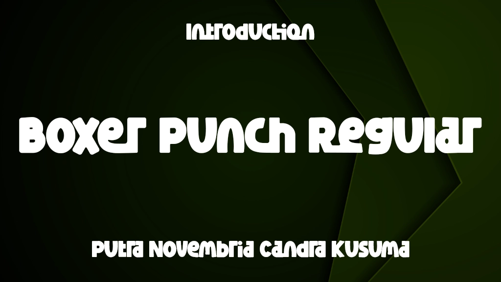 Boxer Punch Regular Font Sample Image 1