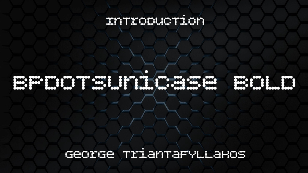 BPdotsUnicase Bold Font Sample Image 1