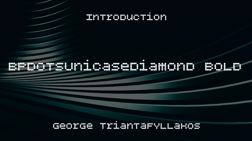 BPdotsUnicaseDiamond Bold Font Sample Image 1