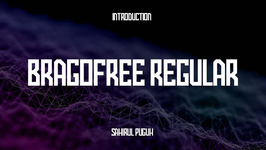 BragoFree Regular Font Sample Image 1