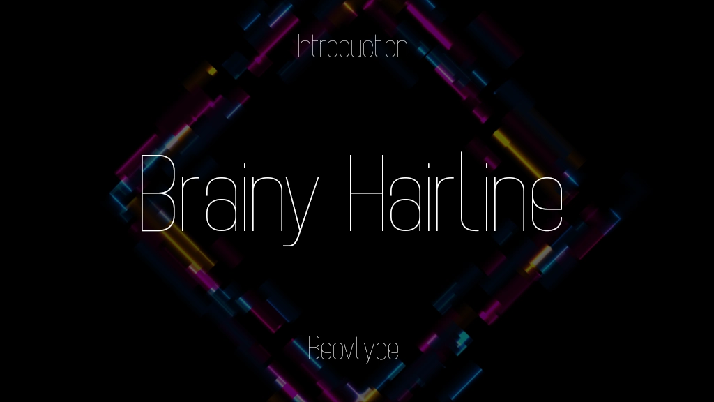 Brainy Hairline Font Sample Image 1