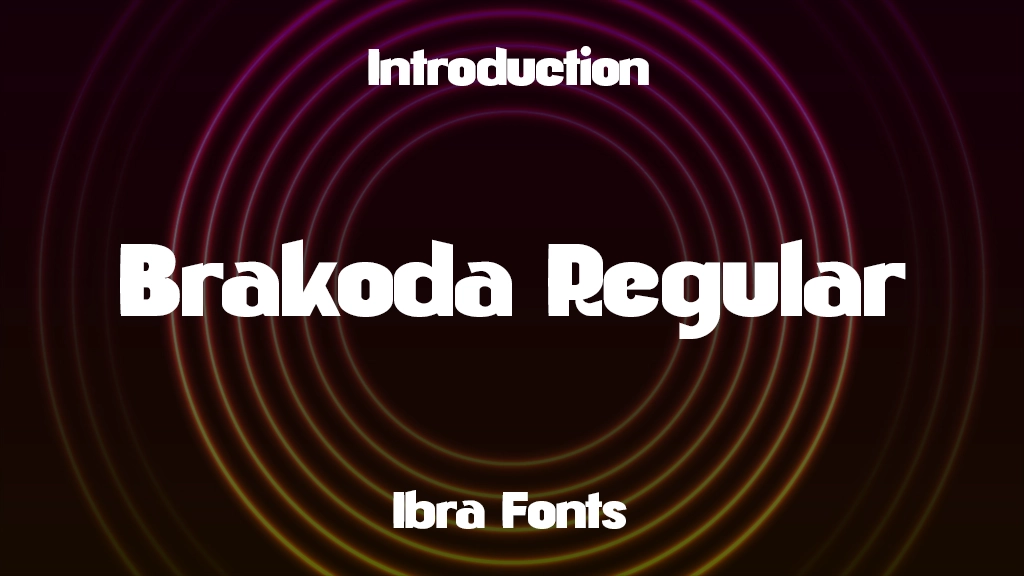 Brakoda Personal Use Regular Font Sample Image 1