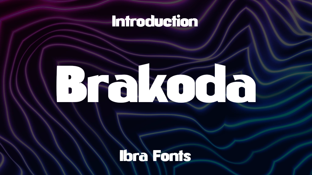 Brakoda Personal Font Sample Image 1