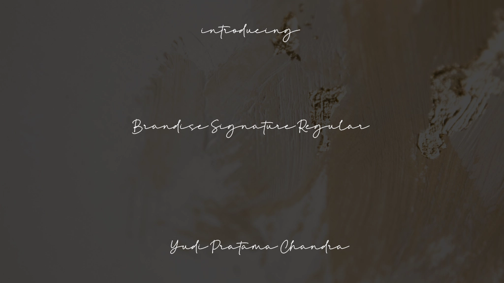 Brandise Signature Regular Font Sample Images  1