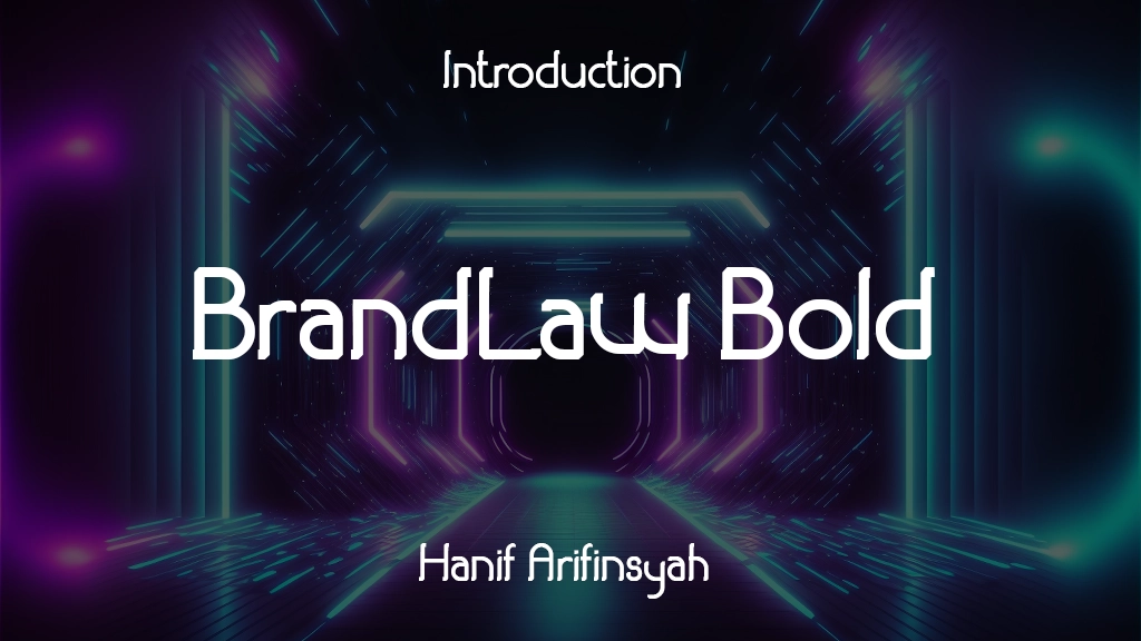 BrandLaw Bold Font Sample Image 1