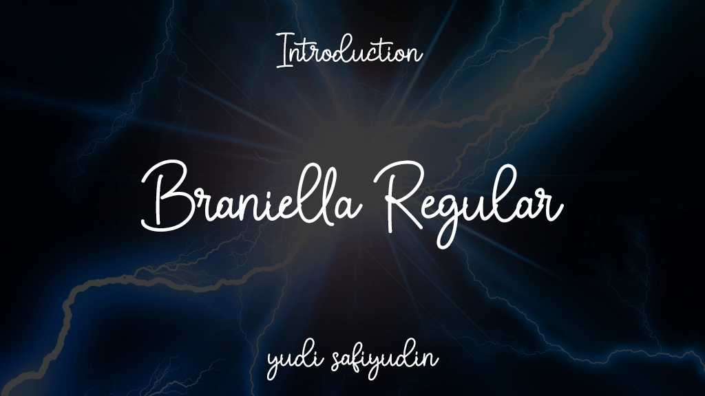 Braniella Regular Font Sample Image 1