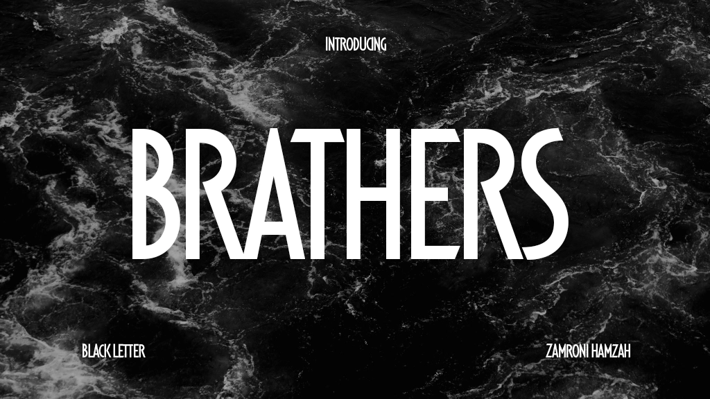 BRATHERS Font Sample Image 1