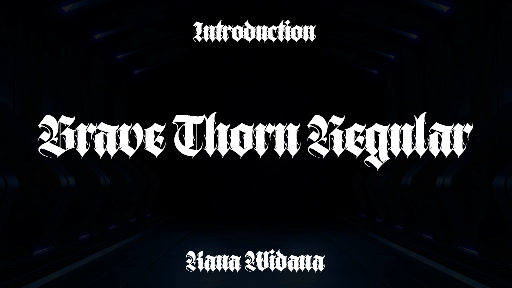 Brave Thorn Regular Font Sample Image 1