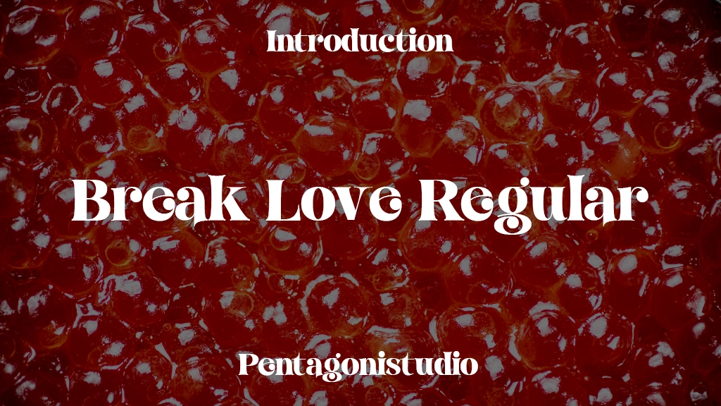 Break Love Regular Font Sample Image 1