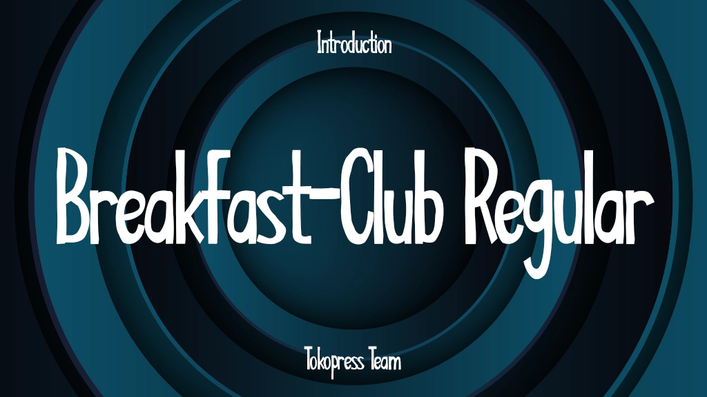 Breakfast-Club Regular Font Sample Image 1