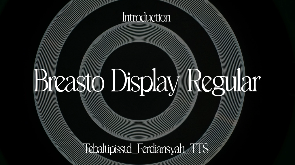 Breasto Display Regular Font Sample Image 1