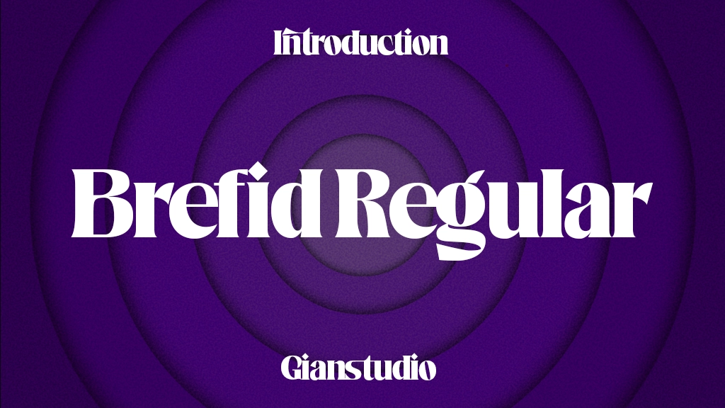 Brefid Regular Font Sample Image 1