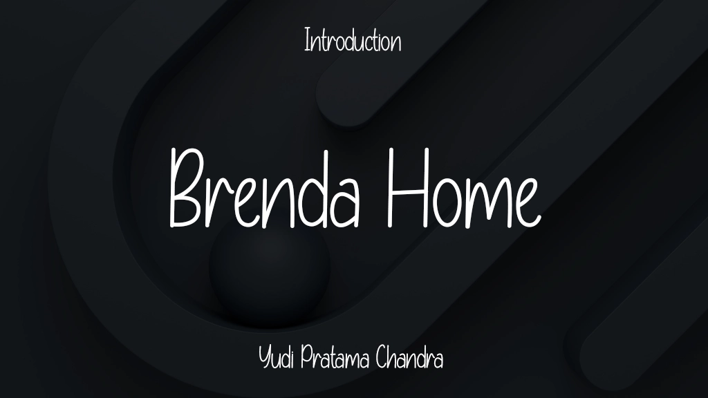 Brenda Home Font Sample Image 1