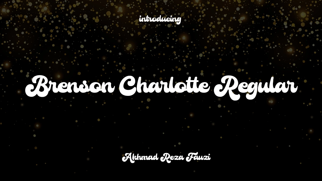 Brenson Charlotte Regular Font Sample Images  1