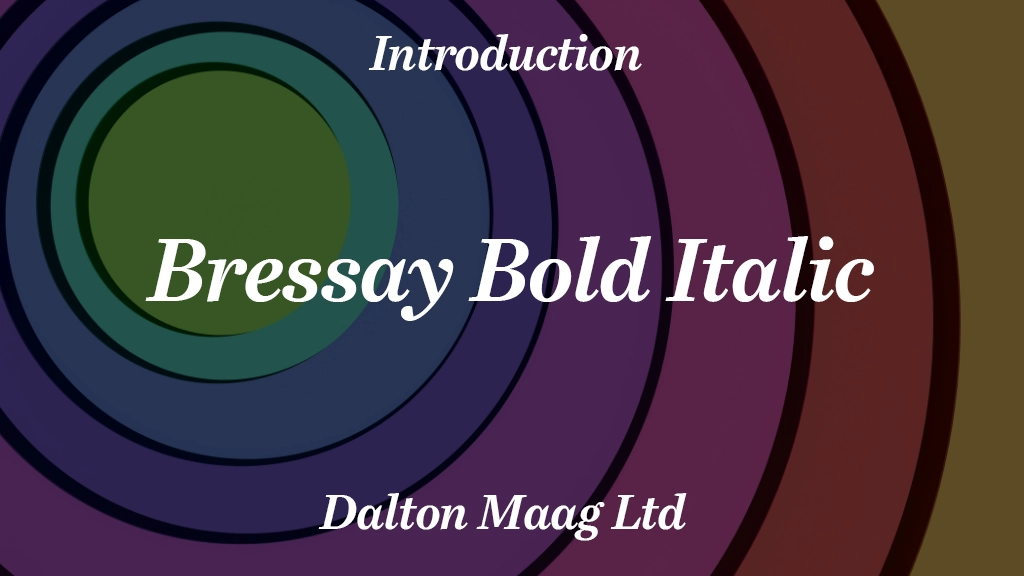 Bressay Trial Bold Italic Font Sample Image 1