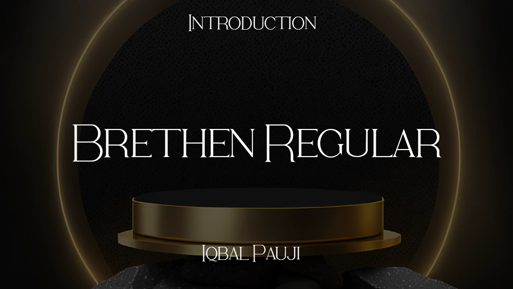 Brethen Regular Font Sample Image 1