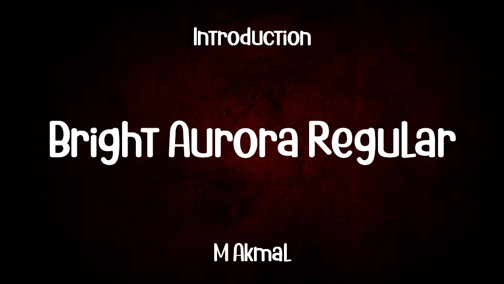 Bright Aurora Regular Font Sample Image 1