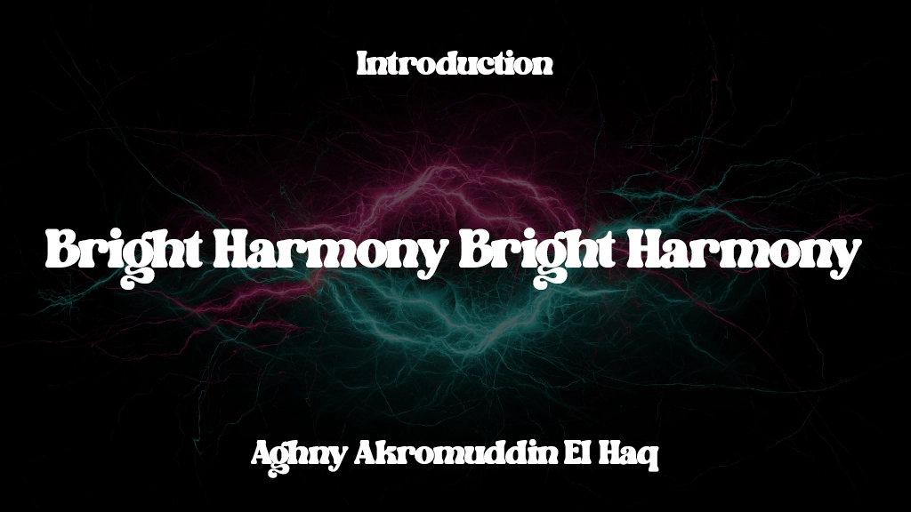 Bright Harmony Bright Harmony Font Sample Image 1