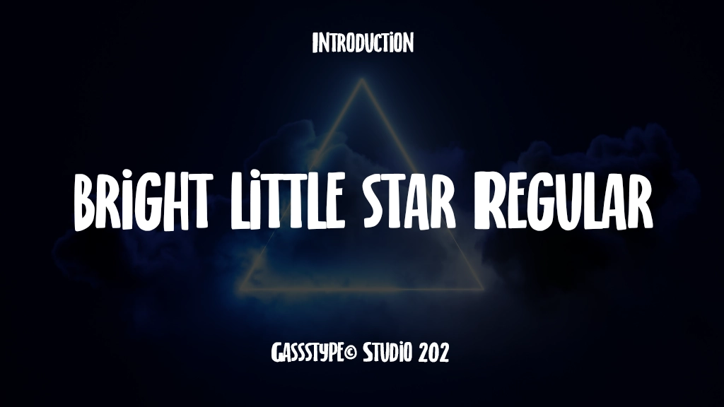 bright little star Regular Font Sample Image 1