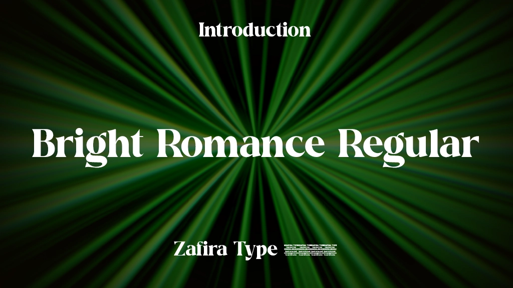 Bright Romance Regular Font Sample Image 1