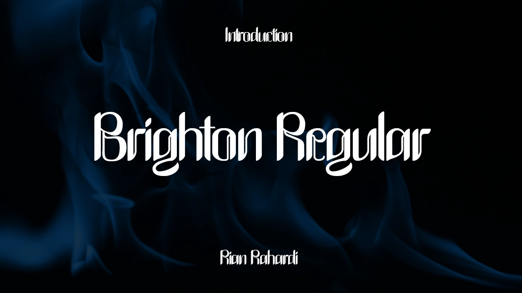 Brighton Regular Font Sample Image 1