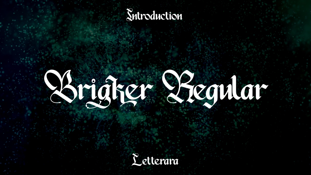 Brigker-personal use Regular Font Sample Image 1