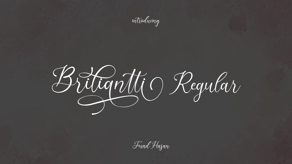 Briliantti Regular Font Sample Images  1