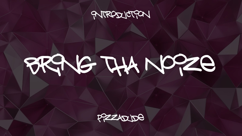 Bring tha noize Font Sample Image 1