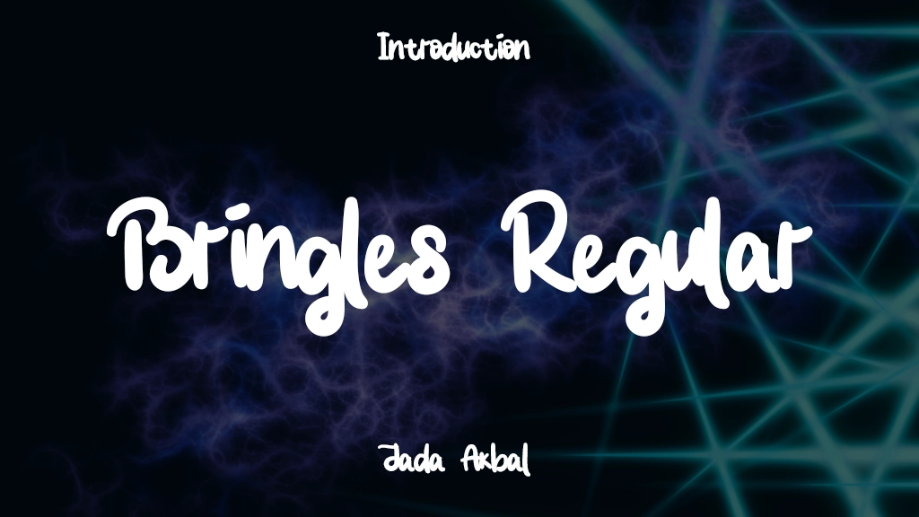 Bringles Regular Font Sample Image 1