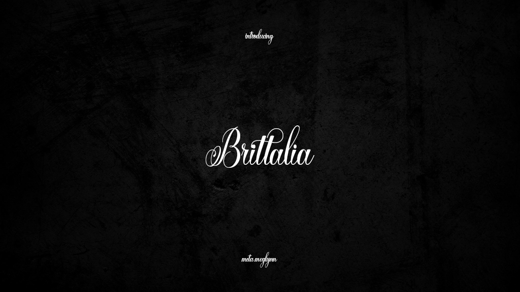 Brittalia Font Sample Images  1