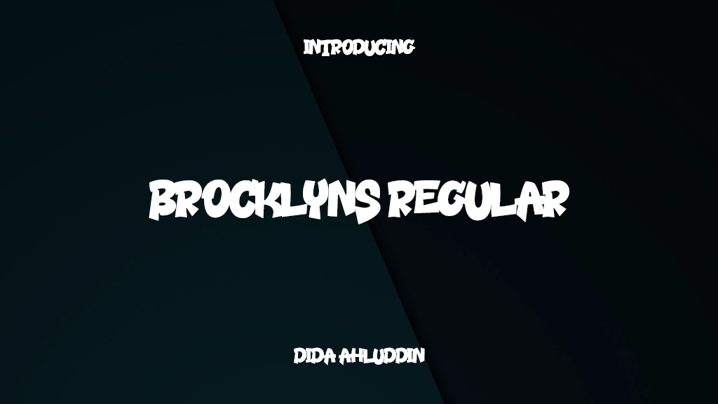 Brocklyns Regular 글꼴 샘플 이미지  1