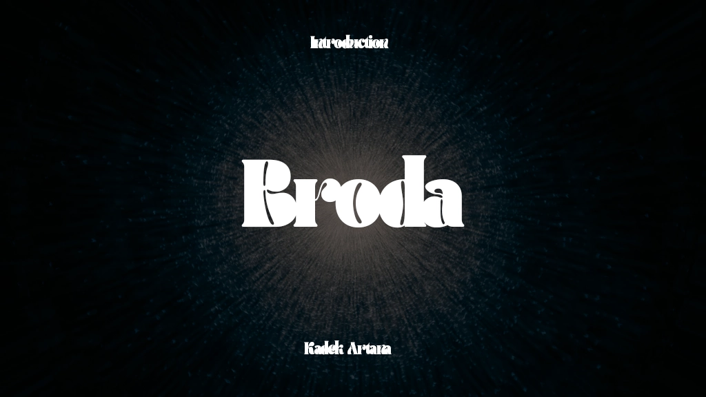 Broda Font Font Sample Image 1