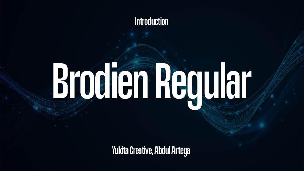 Brodien Regular Font Sample Image 1