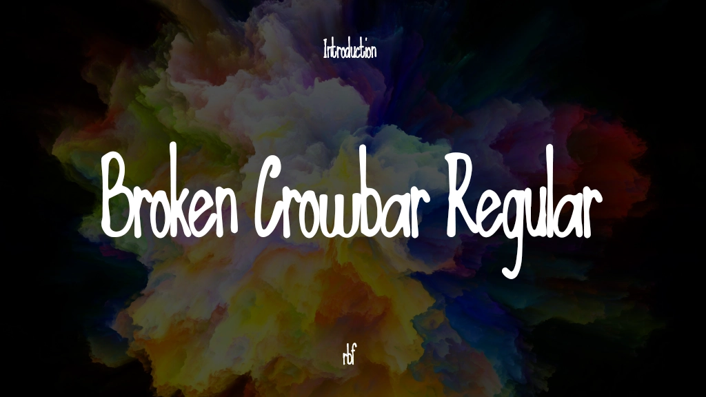 Broken Crowbar Regular Font Sample Image 1