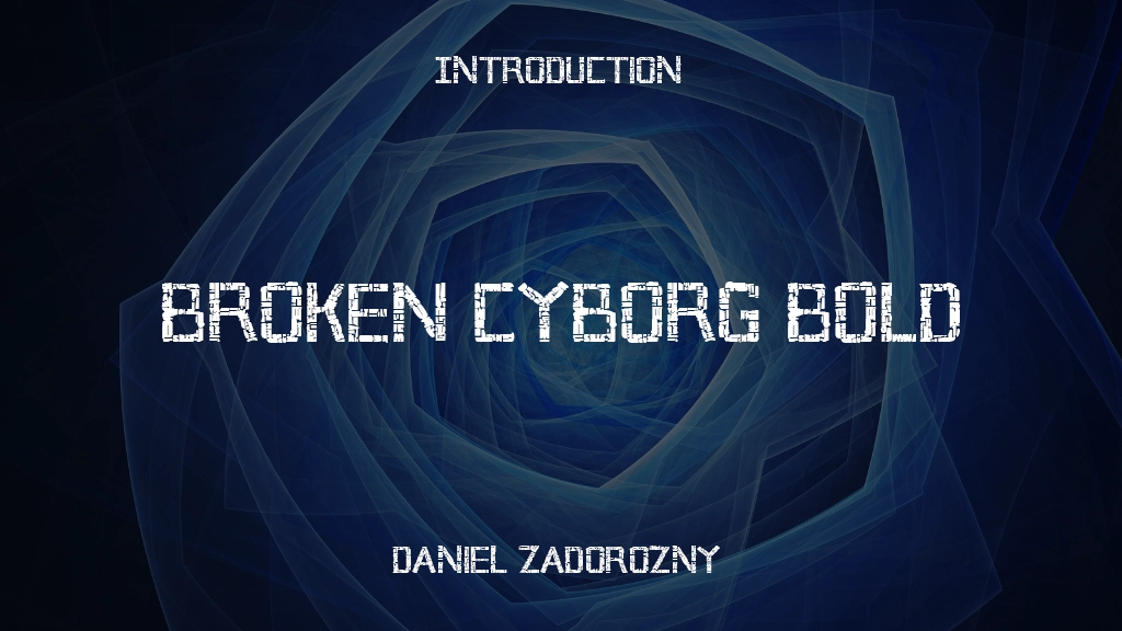 Broken Cyborg Bold Bold Font Sample Image 1