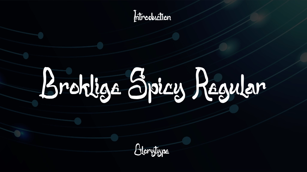 Broklige Spicy Regular Font Sample Image 1