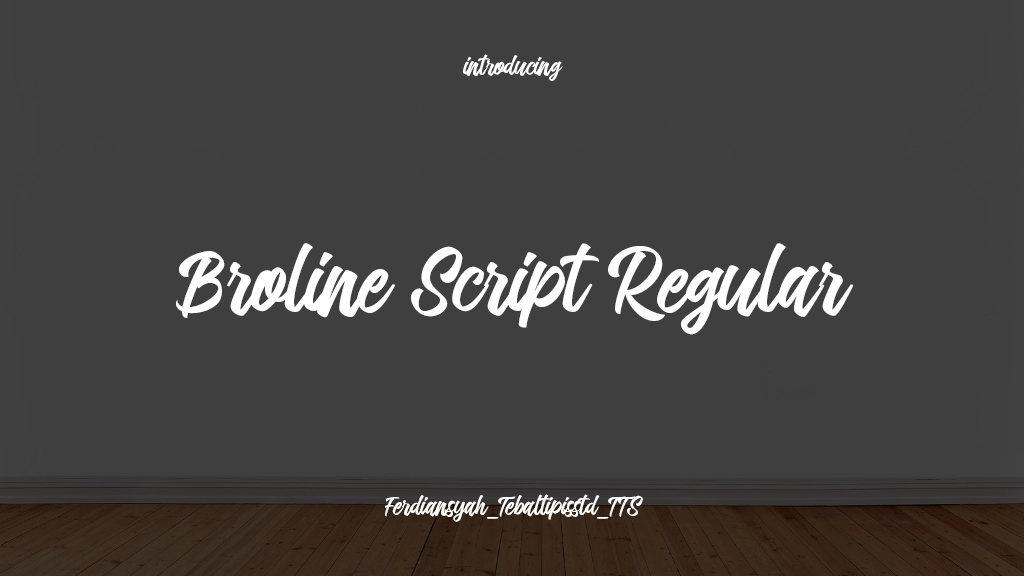 Broline Script Regular Font Sample Images  1